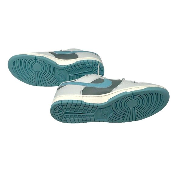 Nike Womens Dunk Low Retro Shoes - Gray/Teal ‎ - Size 9 - Picture 6 of 8